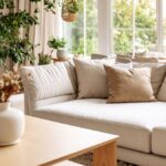 Homeowner checking off a late summer cleaning list